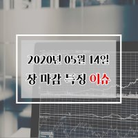 [주식장 마감 특징 이슈 정리] 2020년 05월 14일 목요일, 신풍제약, 씨젠, 나파모스타트 관련주, 아이에이네트웍스, 코디엠, 세원 등