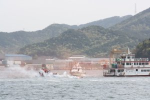 실전 방불케한「국민안전의 날」해경·소방본부 합동훈련 현장