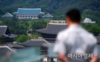 [포토]태극기와 필리핀 국기 게양된 청와대