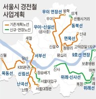 신림2구역과 신림경전철 노선