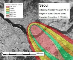 용산에서 핵폭탄 터지면 62만~125만 사망