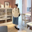 3월 봄 데일리룩 ootd 핸드메이드 크로셰 가디건 (with 메리제인 운동화)