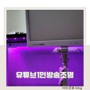 핸드폰 셀카 조명 1인 인터넷 방송 장비 유튜브 사용 후기