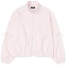 엔디와이(NDY) | 소비 레코드 * 딸기우유 색감의 NDY(구 널디) 리본 타이 트랙 탑 페일핑크 후기◌ 𓂂 𓈒♡