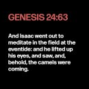 12월 24일 창세기 24:63 / L.B.카우만 『사막에 샘이 넘쳐 흐르리라』 COWMAN, STREAMS IN THE DESERT 이미지
