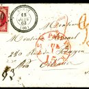 프랑스 봉디에서 미국 뉴올리언스로 보낸 편지 이미지