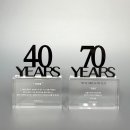 대상트로피상패 - 중구 을지로9길 8 | [대구상패] 숫자로 새기는 인생의 영광, 40주년·칠순 커스텀 크리스탈 기념패 제작 후기