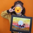 아트앤네이쳐미술학원 | 율하2지구 아트앤하트 미술학원 키즈반 &#34;새해의 아침&#34; 수업 후기