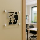 서리풀1표찰X | 사무실 안내판 표찰 다보에 알루미늄 평형 20파이×9㎜ (납작볼트형)