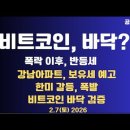 비트코인,바닥쳤다?/폭락이후,반등 중이지만/강남아파트,세금 예고/한미갈등,폭발/MSTR 투자,찬반론...02/07 [공병호TV] 이미지