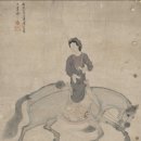 [덕계]여백의 미 「한국화」 | 마상부인도 [ 馬上婦人圖 ] - 윤덕희