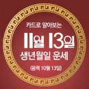 오늘의 운세 --- 2024년 11월 13일(음력 10월 13일) 辛巳 수요일 이미지