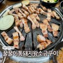 통돼지와도토리 | 대구 다사 대실역 맛집 꿀꿀이 통돼지 왕소금구이 본점 놀이방 식당