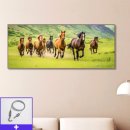 [옥정]돈이 들어오는 인테리어(생활풍수) | 초원 팔마도 150x60 대형 액자 거실 풍수 인테리어 사업운 재물운 높이는 그림 위치 및 의미