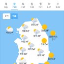 ＜오늘의 날씨 🌞☔️☃️＞ 2023년 7월 28일 금요일 이미지