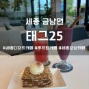 세종금남면카페 태그25, 세종루프탑 카페, 세종감성카페, 아로니아스무니 메뉴 추천