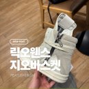 신발할인매장 - 유성구 유성대로720번길 57-8 | 릭오웬스 릭오웬스 지오바스켓 에크루 신세계 강남 매장 37사이즈 가격 할인 후기
