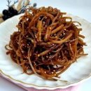 우엉채조림 만드는 법 쫀득한 우엉조림 만드는 법 우엉볶음 레시피 이미지