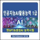 인공지능AI활용능력 1급 (민간)자격증 취득 후기 - 창원 챗GPT강사 정지영