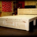 편백나무 침대 - 퀸사이즈 3번째 작품 , 국산원목 , 건강침대 , 짜임가구 이미지