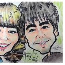 재미있는 인물화 캐리커처 이미지