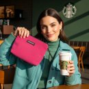 럭키데이 | 스타벅스 코듀로이 파우치, 럭키데이 핑크 실물 후기!