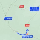 추곡약수터 | 화천·양구 사명산 등산코스 지도♧용수암 최단코스 5.8km 회귀, 여름계곡 시원~