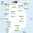 🍀7월21일 화요일 간추린 뉴스와 날씨🍀 이미지