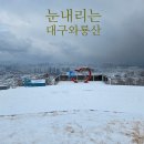 성서노인종합 | 대구 와룡산 등산코스 눈내려 쌓이는 중