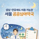 씨에이(CA)정문약국 | 2026년 서울 설날 연휴 문 여는 공공심야약국 정리｜야간·심야·24시 운영