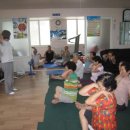 활기찬 체조 이미지