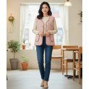 기모 겨울 보온 꽃무늬조끼 촌캉스 김장조끼 엄마 할머니 누빔 경량 패딩 베스트 이미지