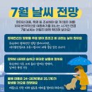 7월 날씨 전망 이미지