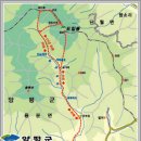 도일봉-중원산-단월산-용조봉 등산지도(양평군) 이미지