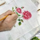 행복한 꽃그림(천아트) | 원단 위에 피어나는 꽃그림, 천아트 배우기! 옥사·모시 활용법