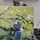 풍경을 담은 아크릴화 이미지