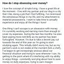 Don't obsess over money. Money don't make you happy. 이미지
