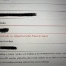 티켓마스터 결제창에서 postcode가 invalid라고 뜨는데 어떻게 해야하나요?? 이미지