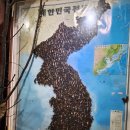 등검은말벌과 장수말벌로 만든 우리나라 지도 이미지