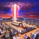 구름기둥 이미지