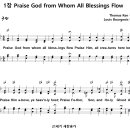 [CCM악보] Praise God from Whom All Blessings Flow [L. Bourgeois, 새찬송가 1장, 4부] 이미지