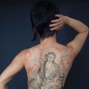 식화 | 미완성 탱화타투/ 밀라레빠 부처님타투/종교문신/ 여성 백피스 타투/대형문신-[홍대타투라쿤]