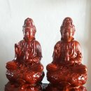 약사여래불 통나무 조각품 2점 각각 경매(5월8일 부처님 오신날 까지) 이미지