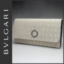 【BVLGARI】불가리 지갑 BVLGARI 26598 불가리장 지갑 로고 매니아 Lettere 컨트리 송아지 가죽 베이지(지폐/카드/동전 지갑) 2007해신작 이미지