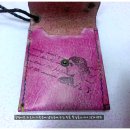 소가죽으로 만든 목걸이카드케이스.인천연수구가죽공예 이미지