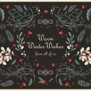 winter foliage pre designed xmas background 이미지