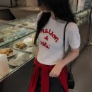 여자 반팔티 추천 장원영 반팔 티셔츠 로라로라 옷 사이즈 후기