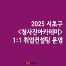 와이즈레인(주) 루키즈 캠퍼스, 2025 서초구 &lt;청사진아카데미&gt; 1:1 취업컨설팅 운영