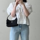 한국기술감정원 | 프라다 호보백 리에디션 2000 나일론 미니백(1NE515) 블랙 실물 후기, 코디팁