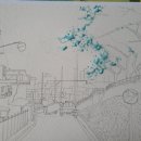 어반스케치, 수채화 이미지